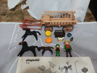 Set Playmobil 3735 con carro e cavalli