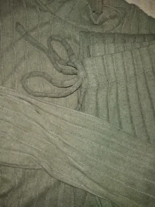 Conjunto verde de algodón