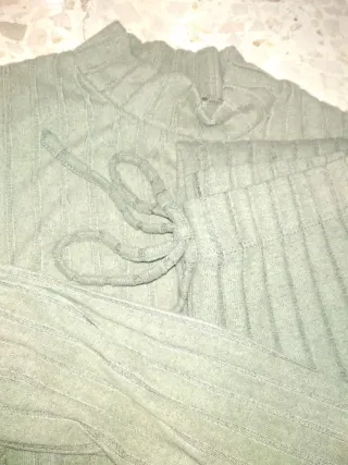 Conjunto verde de algodón