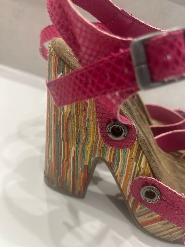 Sandalias plataforma Galibells rosas