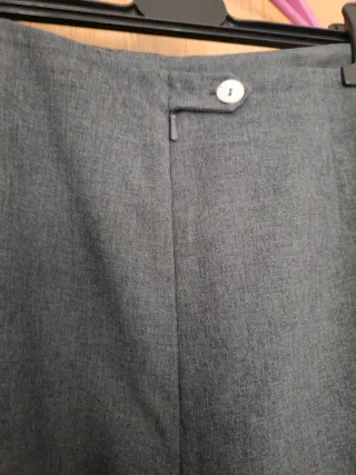 Chaqueta de traje gris mujer, talla 42 pequeña