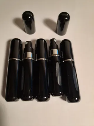 5 mini atomizadores recargable de perfume 5ml