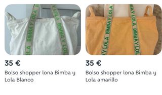 Lote bolsos lona de Bimba y Lola