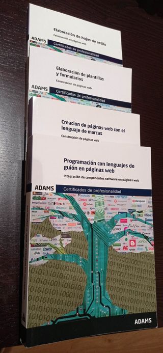 Lote 4 libros. Creación de páginas web
