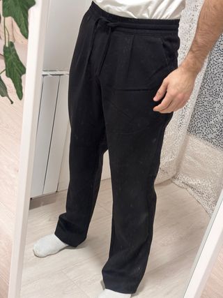 Pantalón Bershka pinzas negro