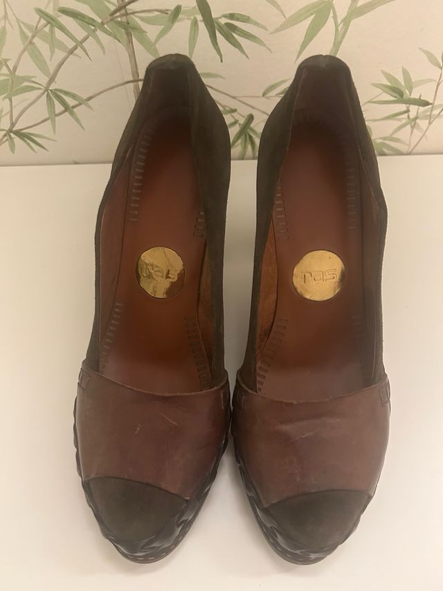 Zapatos RAS Marrón y Verde