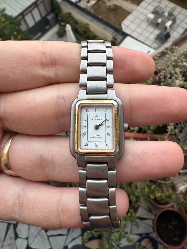 Orologio DUGENA Tank Vintage Oro Argento