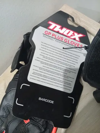 Guantes Moto T-MAX GP Plus Negros y Rojos