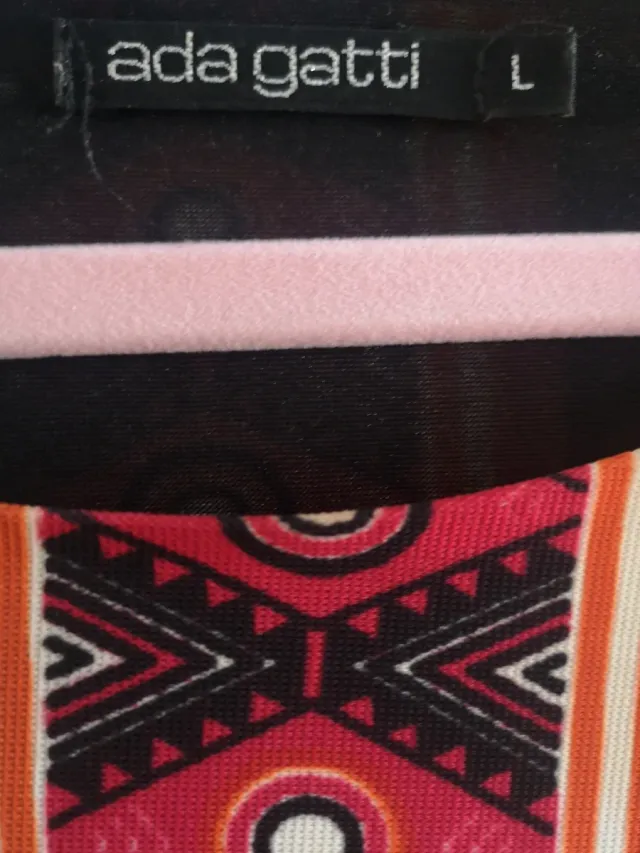 Vestido Ada Gatti Naranja Estampado