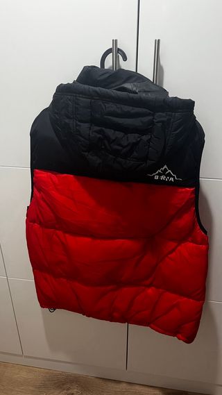 plumífero acolchado Berna negro y naranja talla M