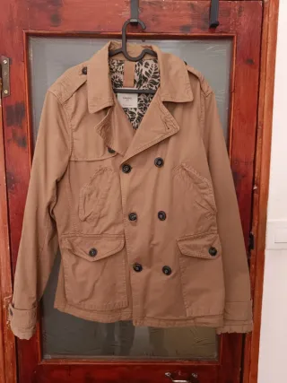 Gabardina Mango Marrón Talla M