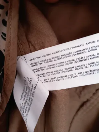 Gabardina Mango Marrón Talla M