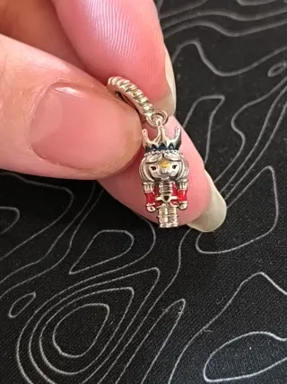 Charm soldatino schiaccianoci, in argento S925