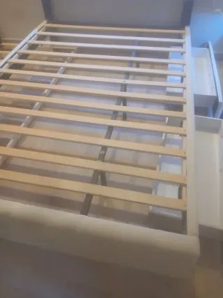 Cama 140x200 con cajón y LED