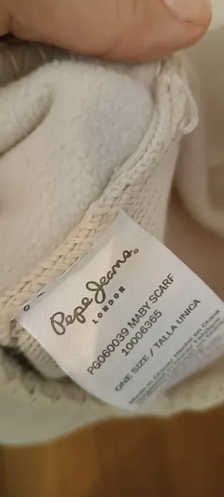 Bufanda Pepe Jeans Beige con Bolsillos