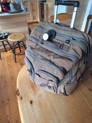 Maletín Kipling Beige/Marrón Impermeable