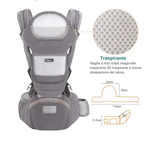 Marsupio neonato imballato