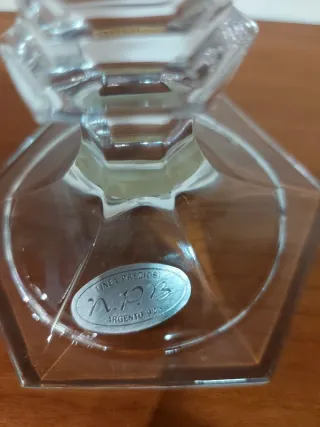 Portacandele Cristallo Bohemia decorazioni argento