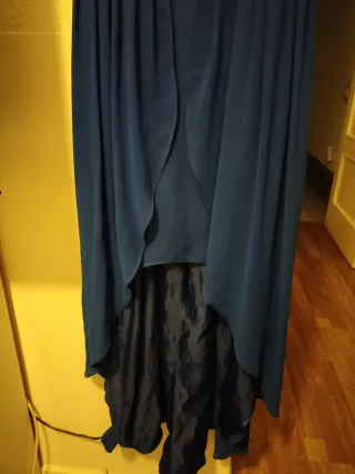 Vestido de fiesta azul, talla única