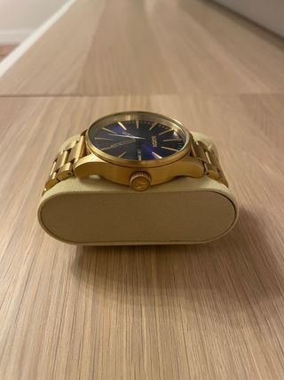 Reloj Nixon Dorado Esfera Azul 40mm
