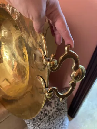 Brasero antiguo de bronce