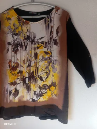 Blusa Punt Roma Talla L Estampado Floral