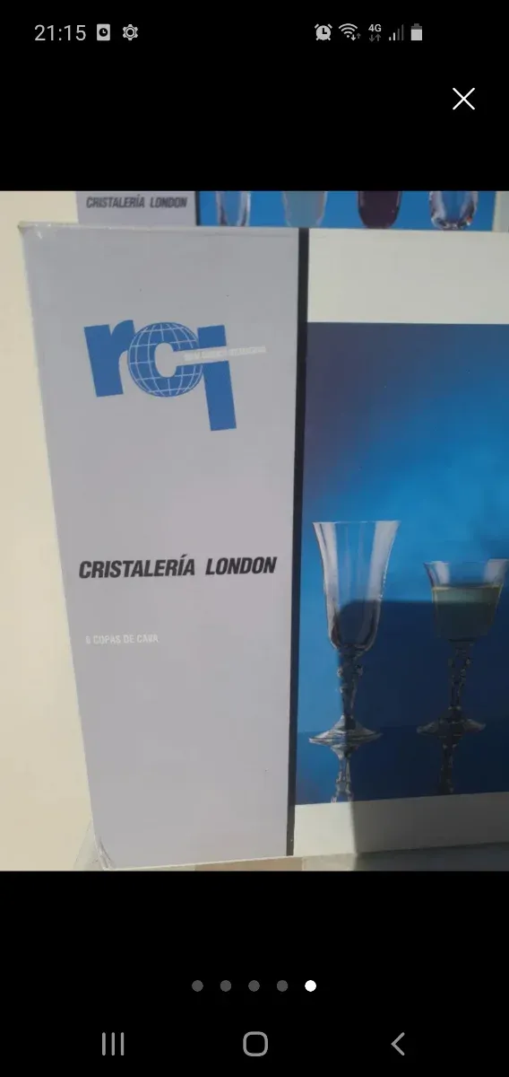 Copas de cristal transparentes