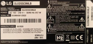 OLED SMART TV LG 55 C9