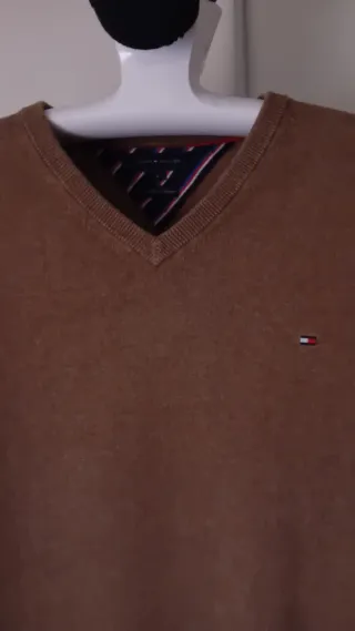 Jersey Tommy Hilfiger Marrón V-Neck