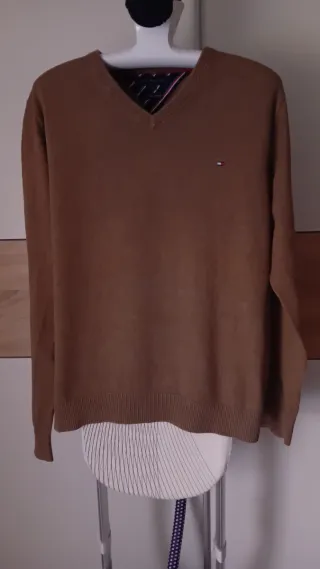 Jersey Tommy Hilfiger Marrón V-Neck