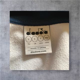 Felpa Diadora Bambino Zip Rossa Bianca Blu taglia