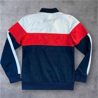 Felpa Diadora Bambino Zip Rossa Bianca Blu taglia