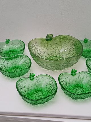 Set 7 Coppette Macedonia Vintage Vetro