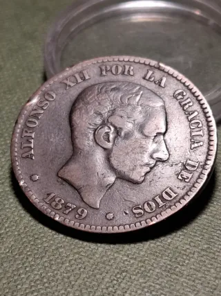 Moneda 10 céntimos Alfonso XII 1879