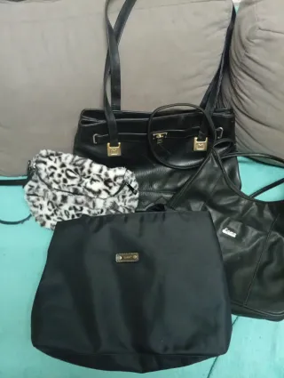 Bolso de piel Modlux negro