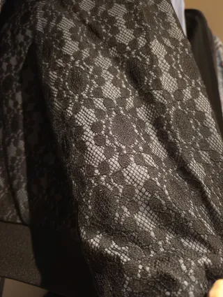 Bomber Sisley Blu Navy/Nero Nuovo con Cartellino