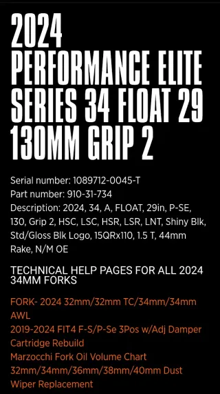 Horquilla Fox 34 29 130mm Performance Elite Grip2