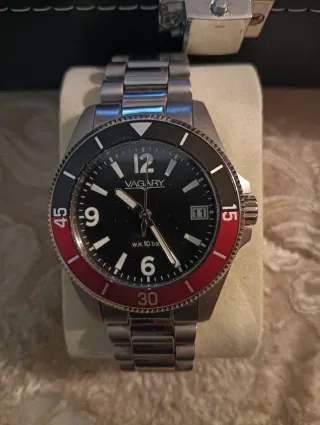Orologio Vagary Quarzo Nero Rosso