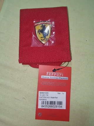Cartera Ferrari Roja Oficial