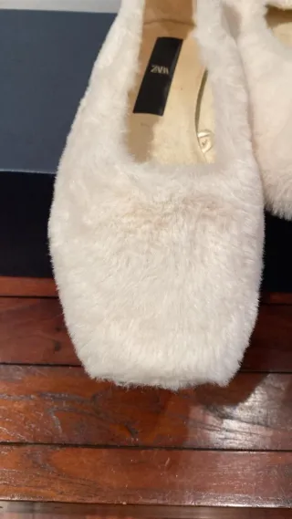 Bailarinas Zara Beige/Blanco