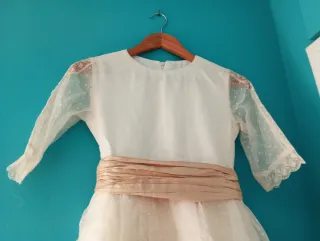 Vestido Comunión Blanco Talla 10-12