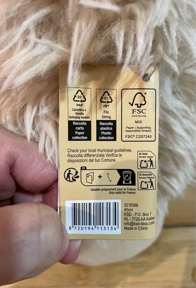 Gnomo Navideño Beige y Marrón