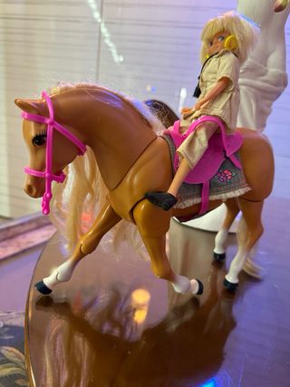 Caballo Barbie con Muñeca y Accesorios