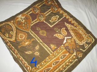 Foulard donna marrone e arancione