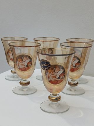 Bicchieri Murano Vintage Dorati