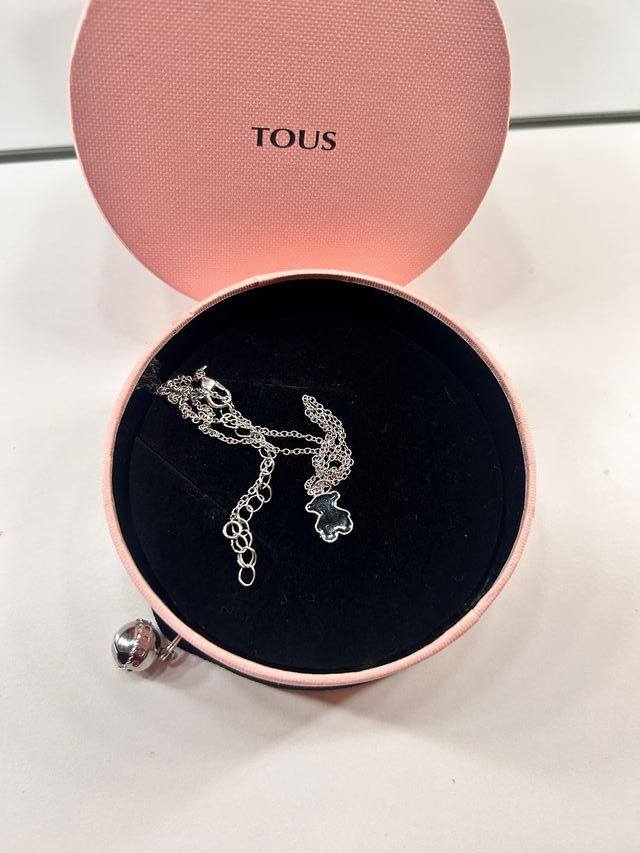 Collar Tous Oso Negro Plata