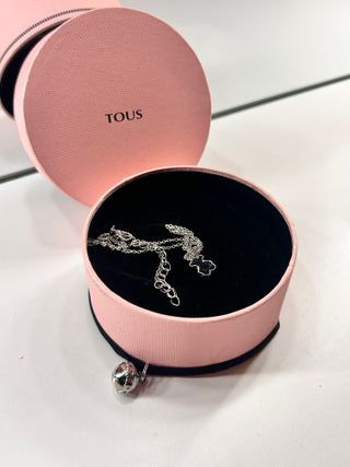 Collar Tous Oso Negro Plata