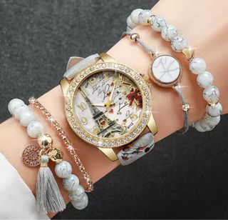 Set 5 Relojes Mujer Diamantes Imitación