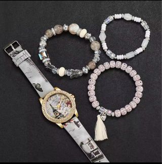 Set 5 Relojes Mujer Diamantes Imitación