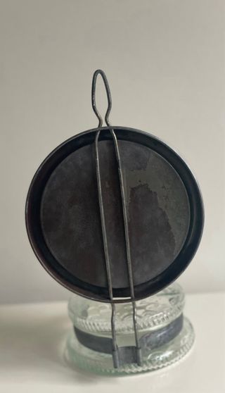 Lámpara Aceite Antigua con Espejo